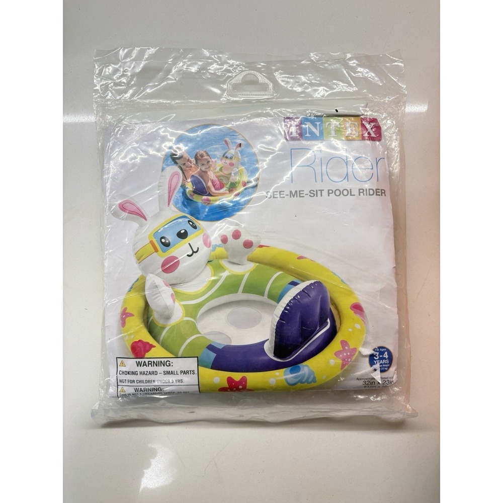 Super Cute Intex Rider See-Me-Sit Pool Rider Bunny - New